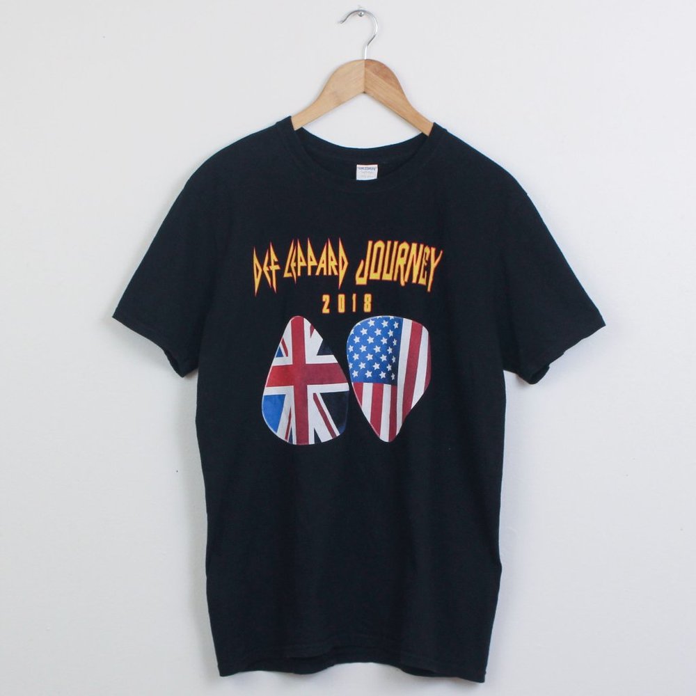 Def Leppard Journey Shirt Mens Large Black 2018 Tour Tee